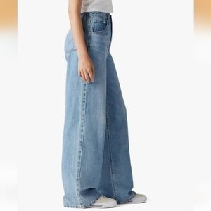 Levi's Light Blue Wide-Leg High-Rise Jeans